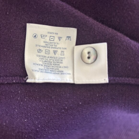 Lands End Women's Fine Gauge Cotton Cardigan Sweater - Picture 5 of 5